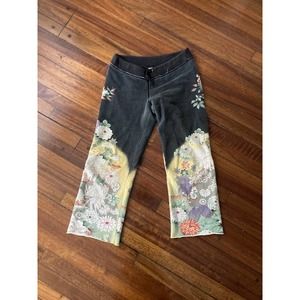 Lucky Brand Asian inspired sweat pants XS wide leg